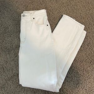 High Rise 90s Straight Jean Off White Abercrombie